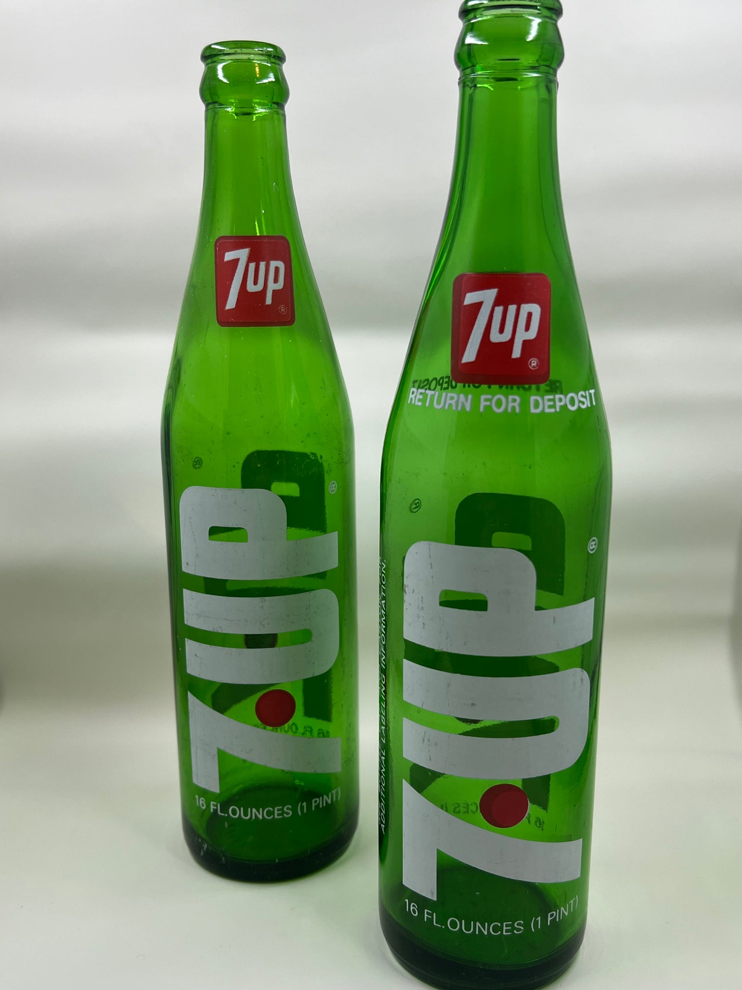 Vintage 7-Up Bottles